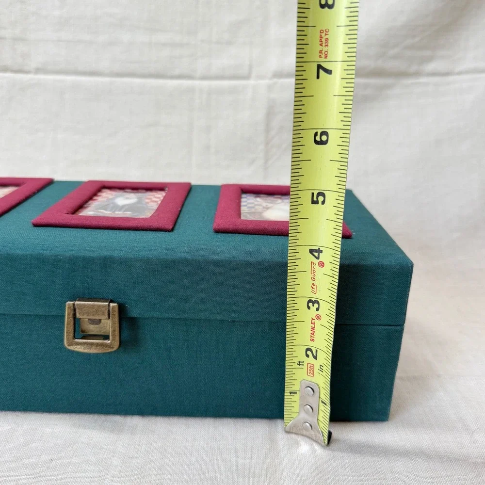 Vintage Cat Stationery Box Letter Writing Set Desk Organizer Correspondence Box